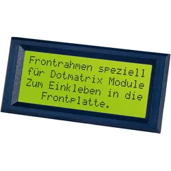 LCD FRONT 7 - LCD-RAHMEN für 2 x 20 Zeichen, schwarz