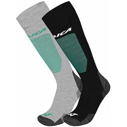 Nordica, Damen, Sportsocken, Skisocken Allmountain Uni 2.0 (36 - 38), Grau, Schwarz