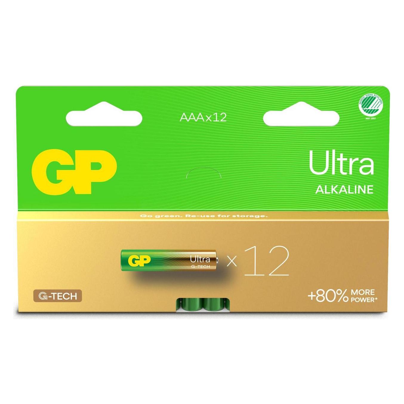 GP Batteries Gp Ultra Alkaline Aaa/Lr03 (12 Stk., AAA) (151447)