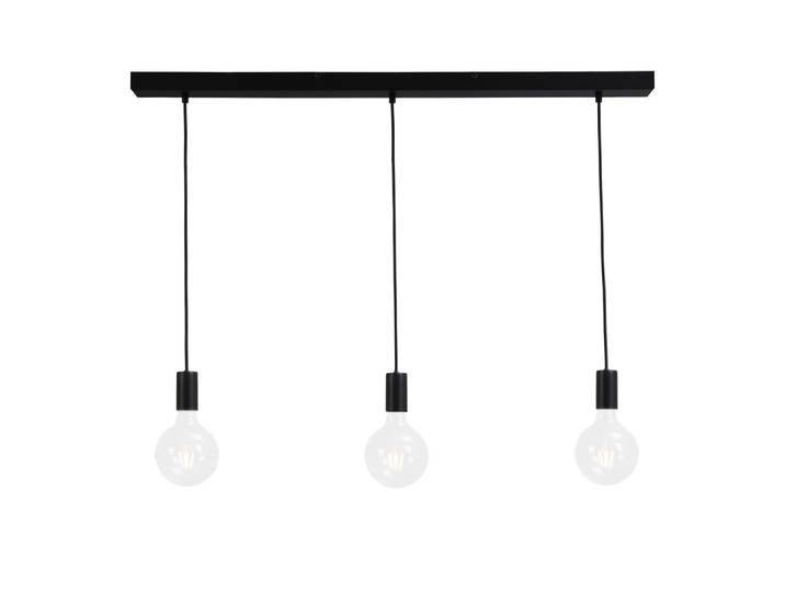 Zwarte pendel hanglamp Concepto 3-lichts Masterlight - 2237-05-100-3