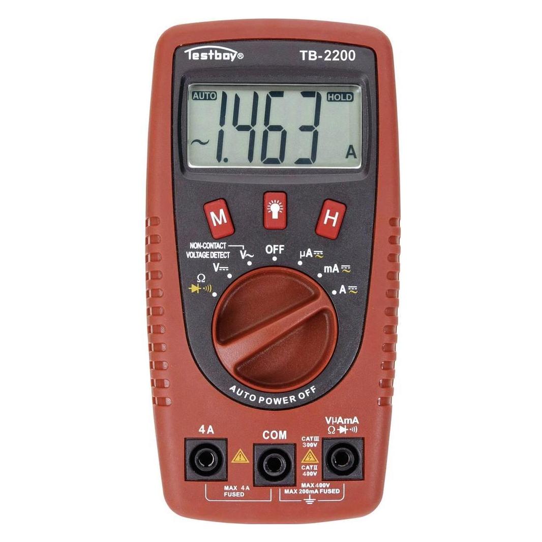 Testboy Hand-Multimeter digital TB-220 (CAT II 400V, CAT III 300V, Hand-Multimeter) (TB-2200)
