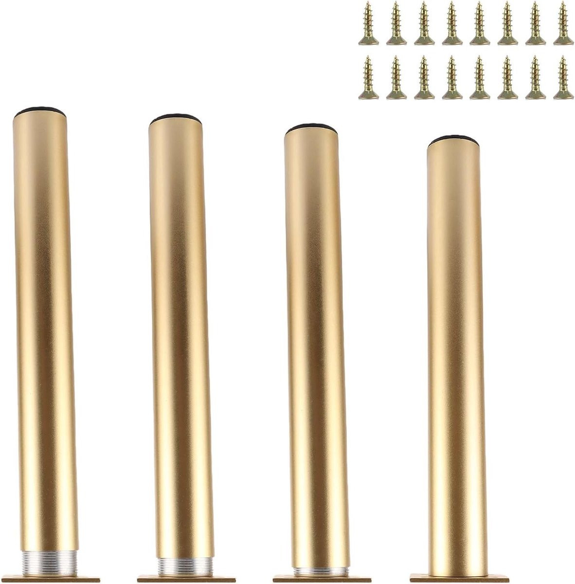 Verstelbare gouden meubelpoten set voor het verhogen van meubels, Hoogte: 20 cm