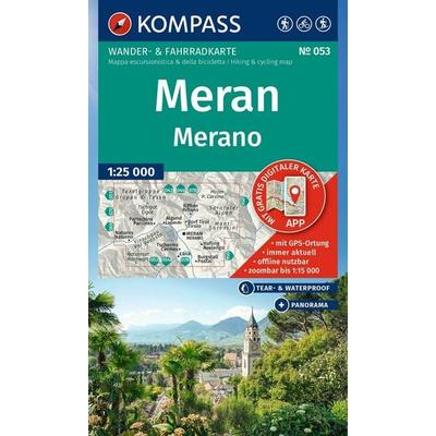 KOMPASS Wanderkarte 053 Meran / Merano 1:25.000, Sonstige von , KOMPASS Freytag & Berndt, 978-3-99154-196-7