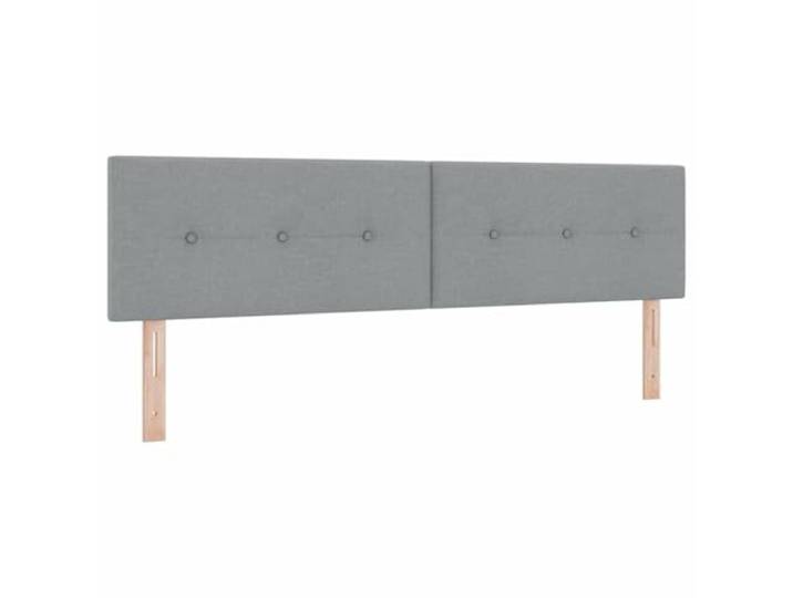 Makastle Kopfteil Hellgrau 180 cm Stoff Höhenverstellbar 2 Höhenstufen: 78/88 cm