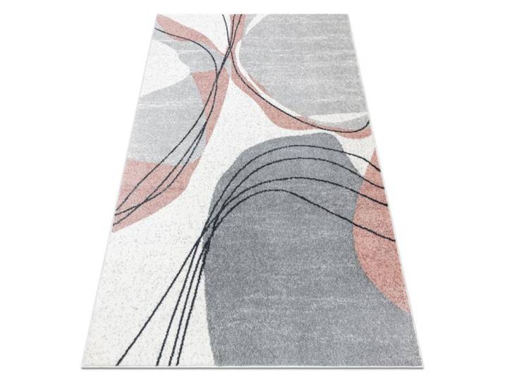 Tapis FUSION 5868 blanc / rose foncé - Lignes moderne abstrait - 180x270 cm