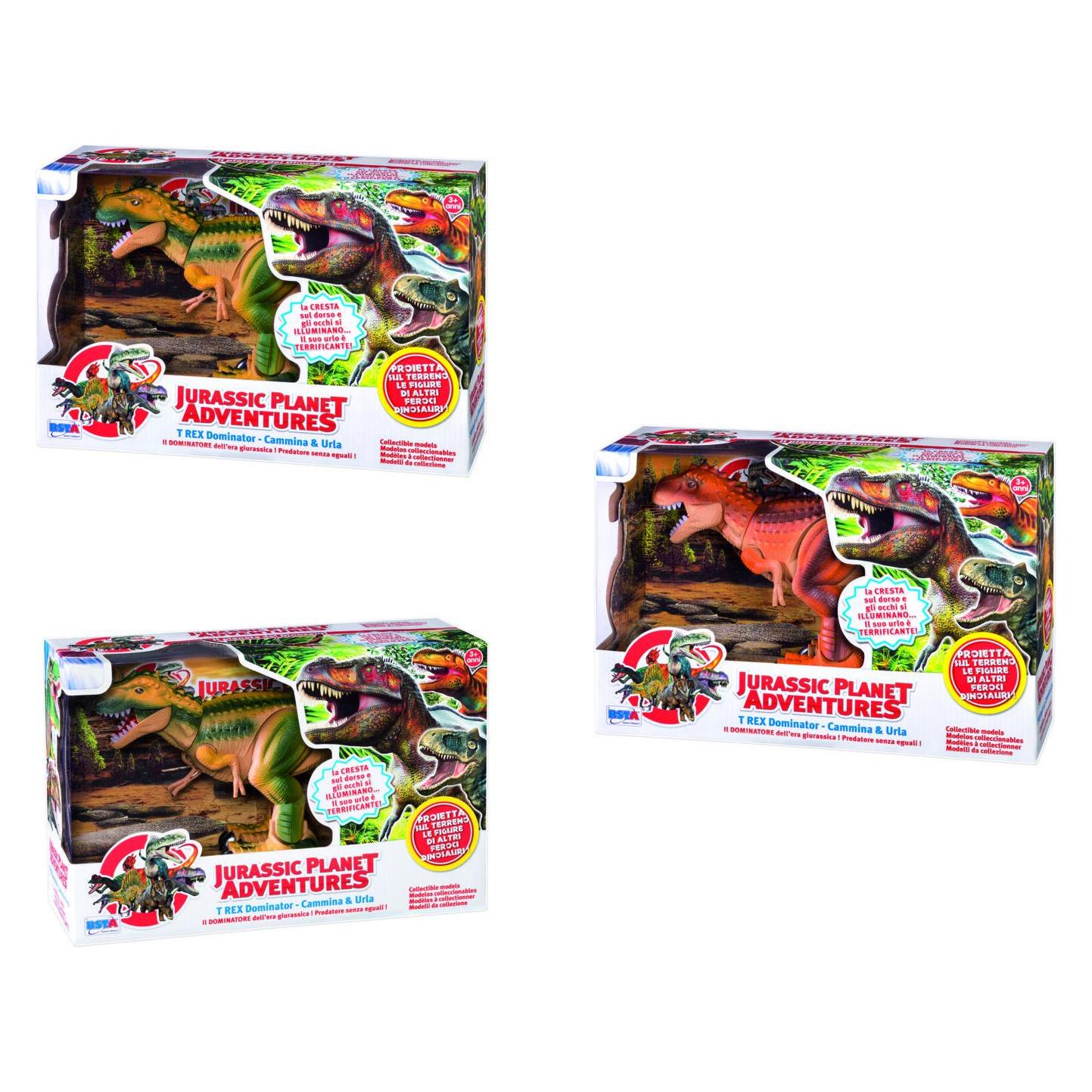 Rs Toys Dinosaur Lights And Sounds Walking 2 Colors (10469)