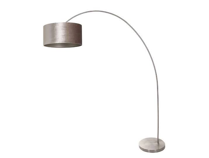 Lampadaire Solva Bambus 4 x 172 x 185cm Argenté/Gris/Argenté/Taupe Velours E27