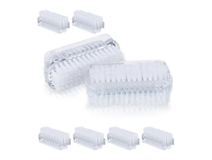 Relaxdays Brosses à ongles 8 pièces