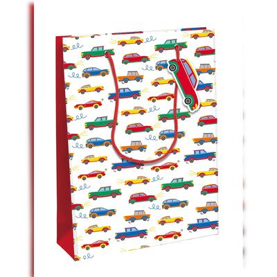 Clairefontaine 6x Autos, Kinder, Geschenktasche L 26x14x33 cm - Mehrfarbig 32472-2C
