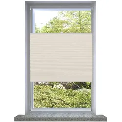 vidaXL Plissee Faltrollo Rollo Plisseerollo 40x200cm Creme