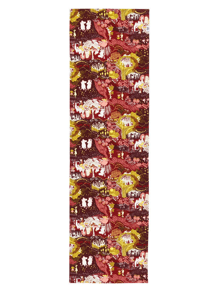 Moomin Tischläufer ''Festive Moments'' in Rot/ Gelb - (L)140 x (B)40 cm - onesize