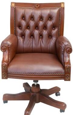 AFD Home Natural Office Leather Chair - Md