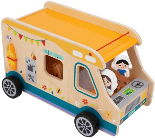 Tooky Toys Tooky Toy's Wooden Camping RV for Ages 3+