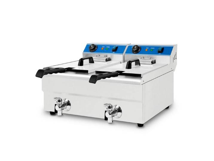 vertes Fritteuse, 3000 W, 50-200°C, 6000W, 230V, Kaltzonenprinzip