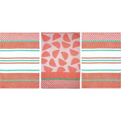 Geschirrtuch STUCO "Summer Fruits Melone", bunt (rot, bunt), B:50cm L:70cm, 100% Baumwolle, Geschirrtücher, Geschirrtuch, Jacquardgewebe