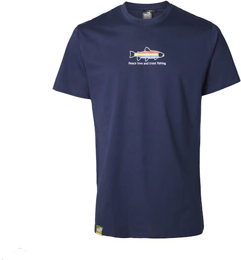 Geoff Anderson Organic Tee Peace Trout Navi-Xl