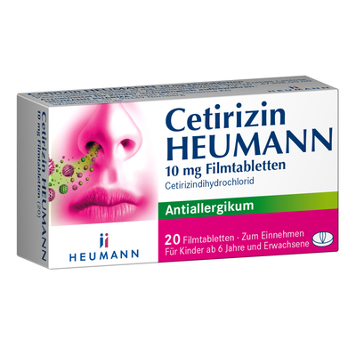 HEUMANN PHARMA GmbH & Co. Generica KG CETIRIZIN Heumann 10 mg Filmtabletten 20 St 02075309