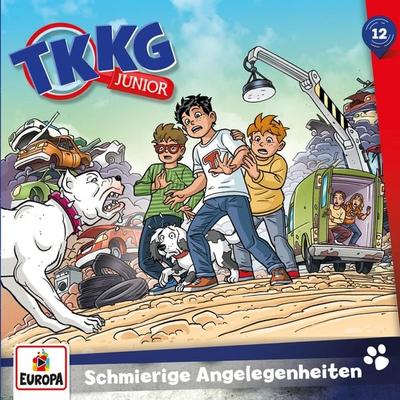 TKKG Junior - Folge 12: Schmierige Angelegenheiten - Frank Gustavus,Stefan Wolf, Audio, 4064066638344