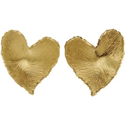Victoria Cruz A4804-DT Damen-Ohrstecker New York Goldfarben Herz