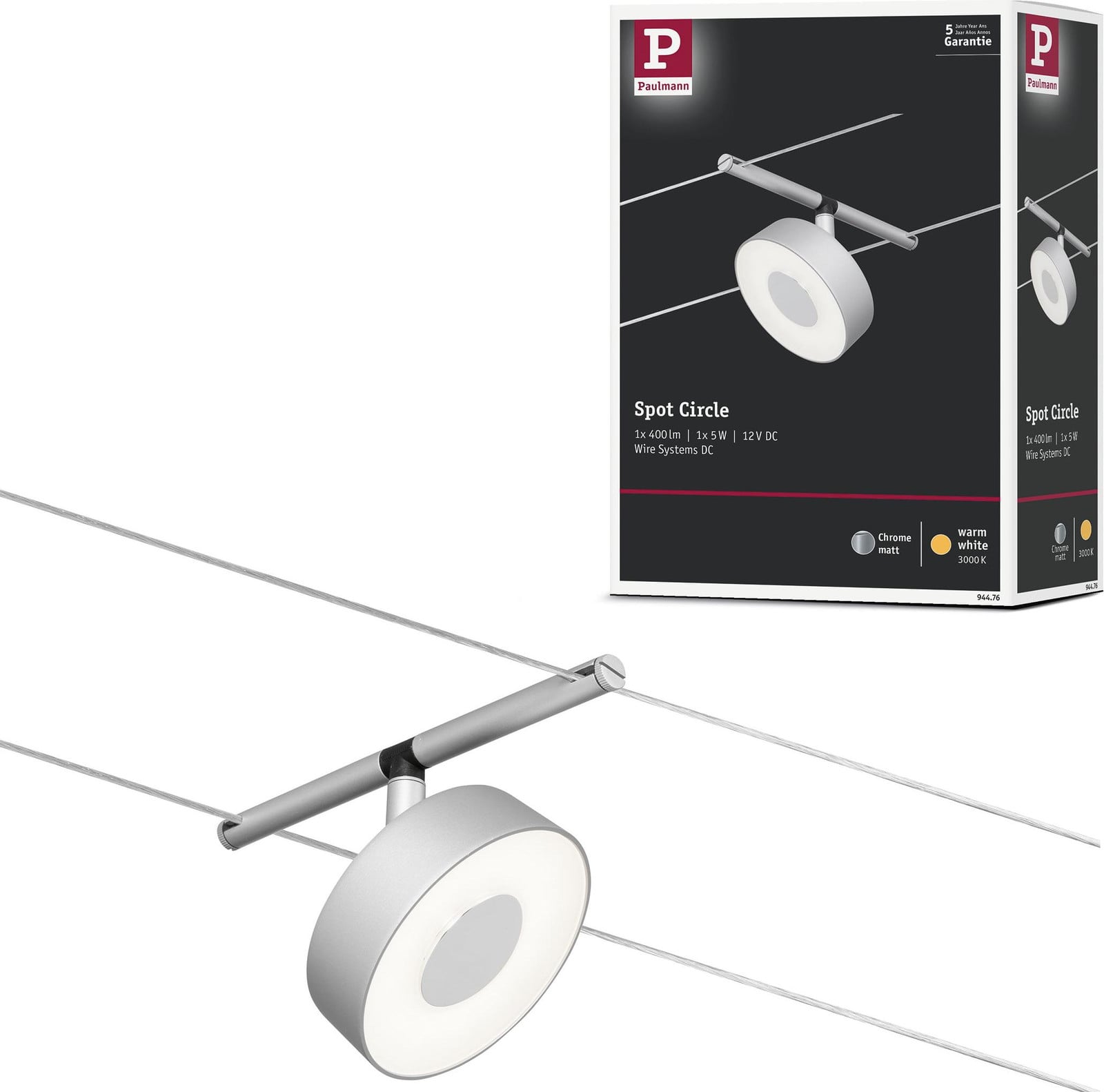 Paulmann CorDuo LED spotsysteem Circle ronde individuele spot