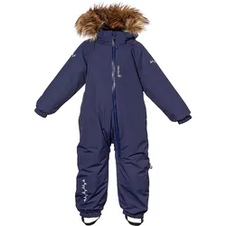 Isbjörn, Mädchen, Skijacke, Kid's Toddler Padded Jumpsuit with Fur (98), Blau