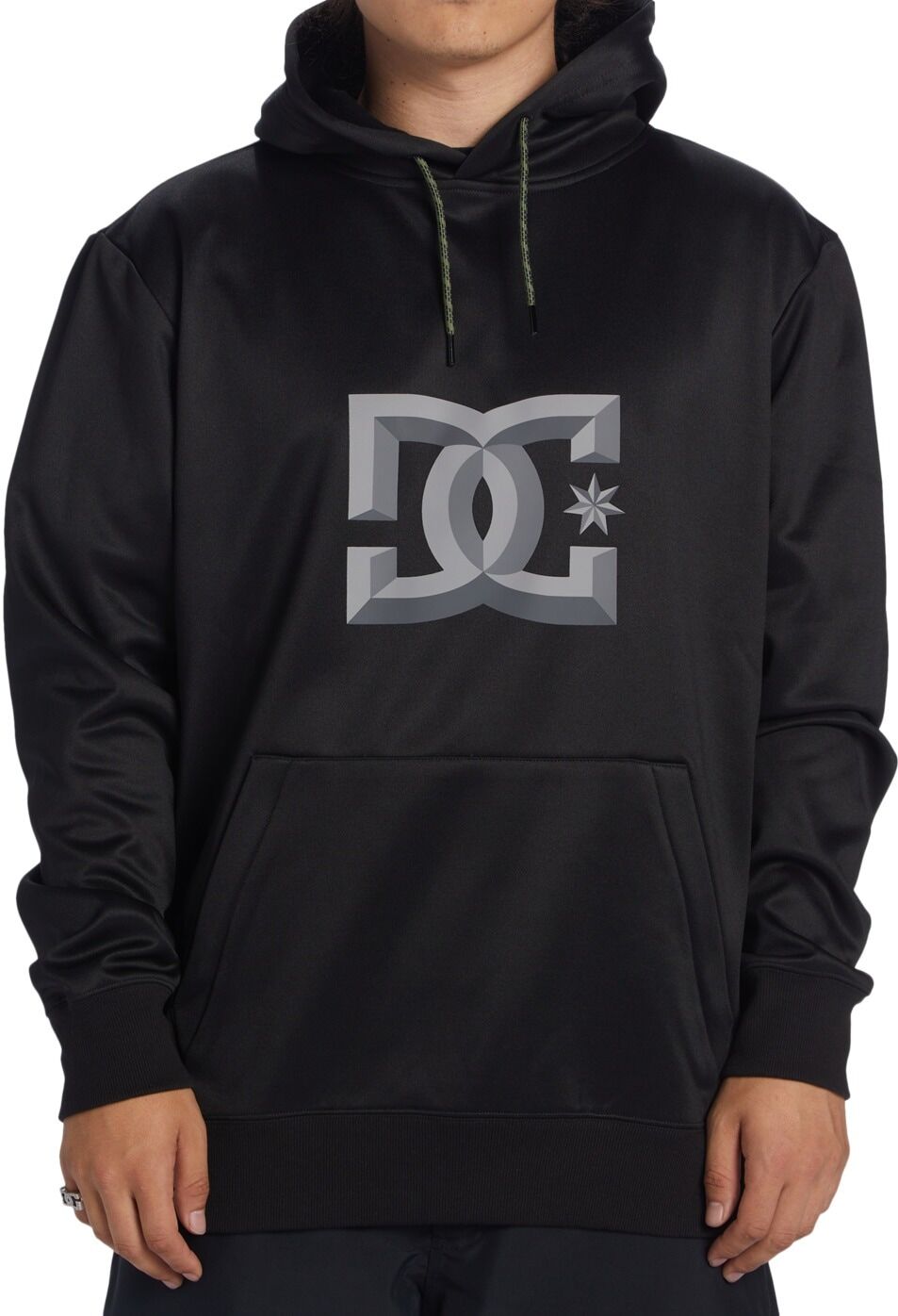 Fleecepullover DC SHOES "Snowstar", Herren, Gr. XS, schwarz, Obermaterial: 100% Polyester., Sweatshirts Fleecepullover
