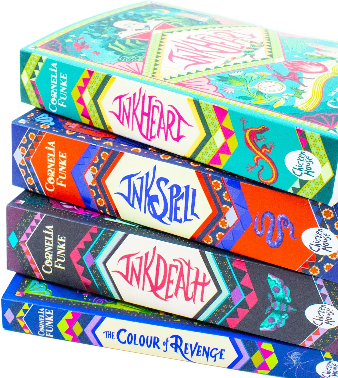 Chicken House Ltd Inkheart Trilogy 4 Books collection Set by Cornelia Funke, Captivating Magical Fantasy Adventure for Young Readers Ages 12+