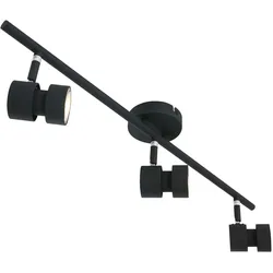 Deckenleuchte Spotleiste Spotlampe LED 3 Flammig schwarz Strahler verstellbar
