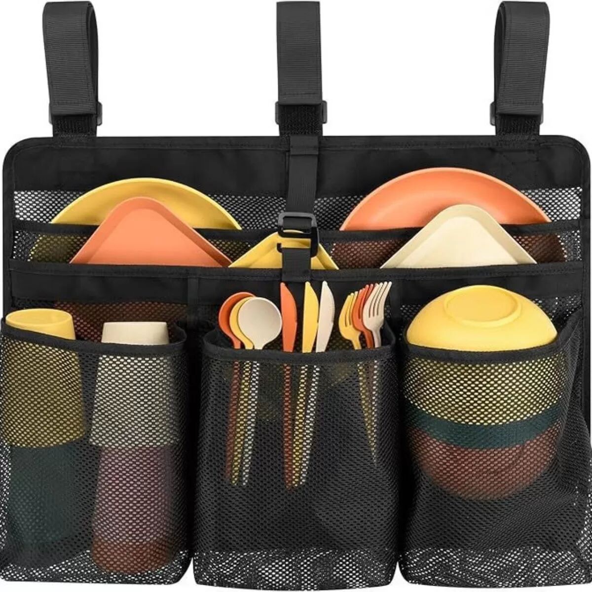 INF Sac de séchage pliable en maille portable - Égoutteur à séchage rapide pour voyage, camping, camping-car et usage domestique