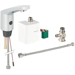Geberit Typ 185 Infrarot-Waschtischarmatur 116365211 Generator, mit Untertischmischer, hochglanz-verchromt