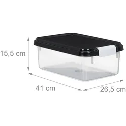 Relaxdays 2x Hundefutter-Aufbewahrungsbox, Futternapf Zubehör