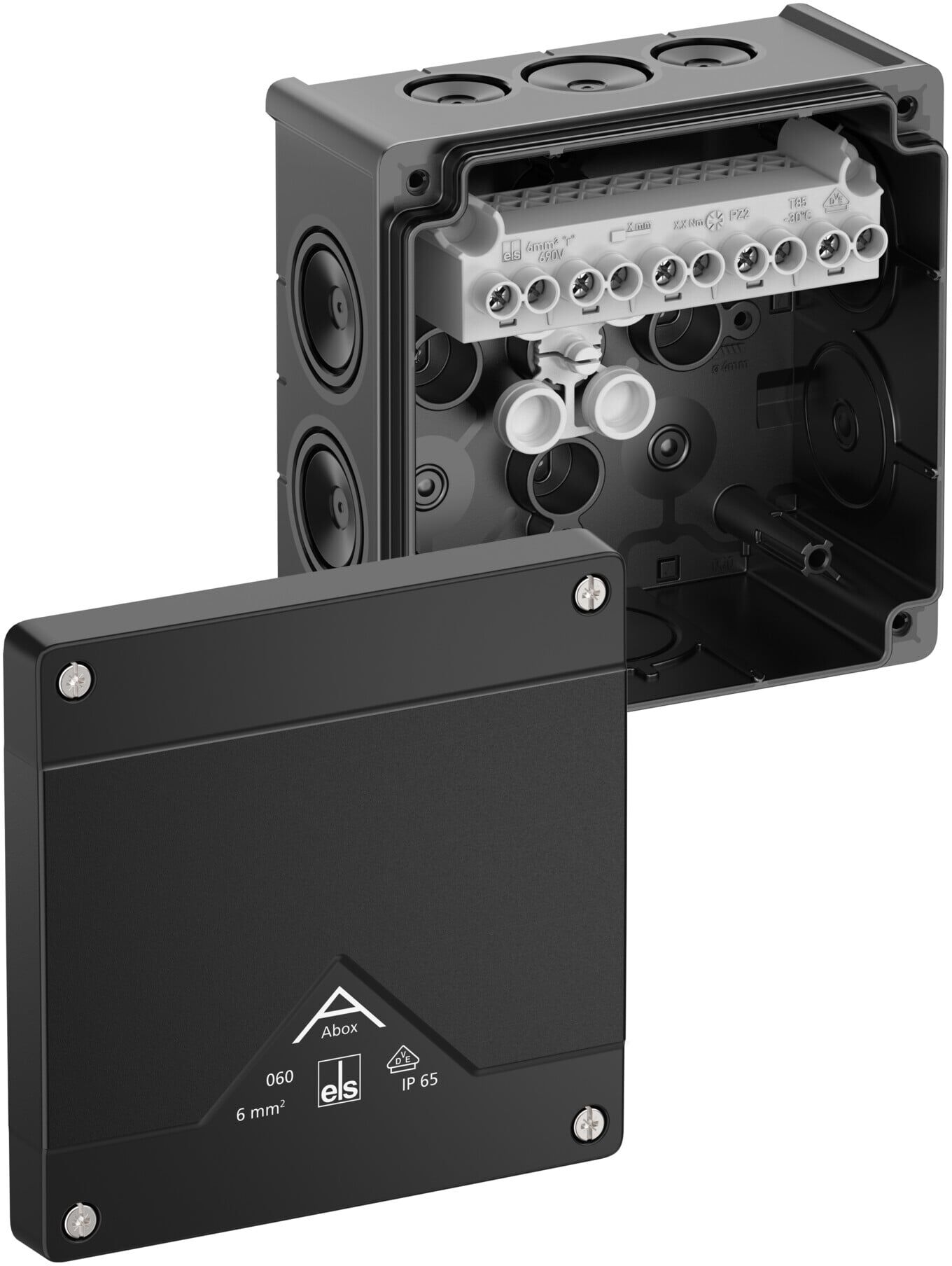 Spelsberg Abzweigkasten IP66 6mm² schwarz (80602001)