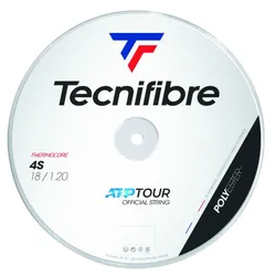 Tennissaite - Tecnifibre - 4S - 200 m - Schwarz