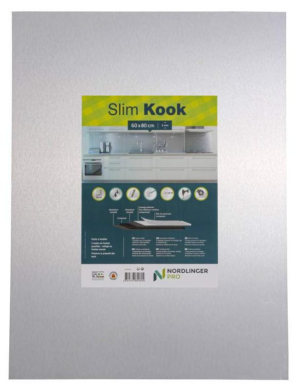 Nordlinger PRO Slim Kookplaat in aluminium, Breedte: 60 cm, Hoogte: 80 cm