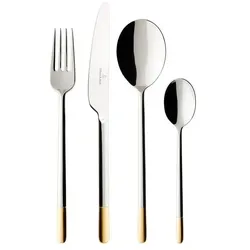 Villeroy & Boch Ella Tafelbesteck, Besteck, Gold, Silber