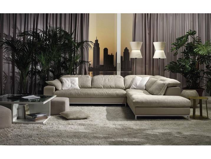 Xlmoebel Ecksofa Modernes Textil-Ecksofa in L-Form für stilvolles Wohnen, Ecksofa, Hergestellt in Europa
