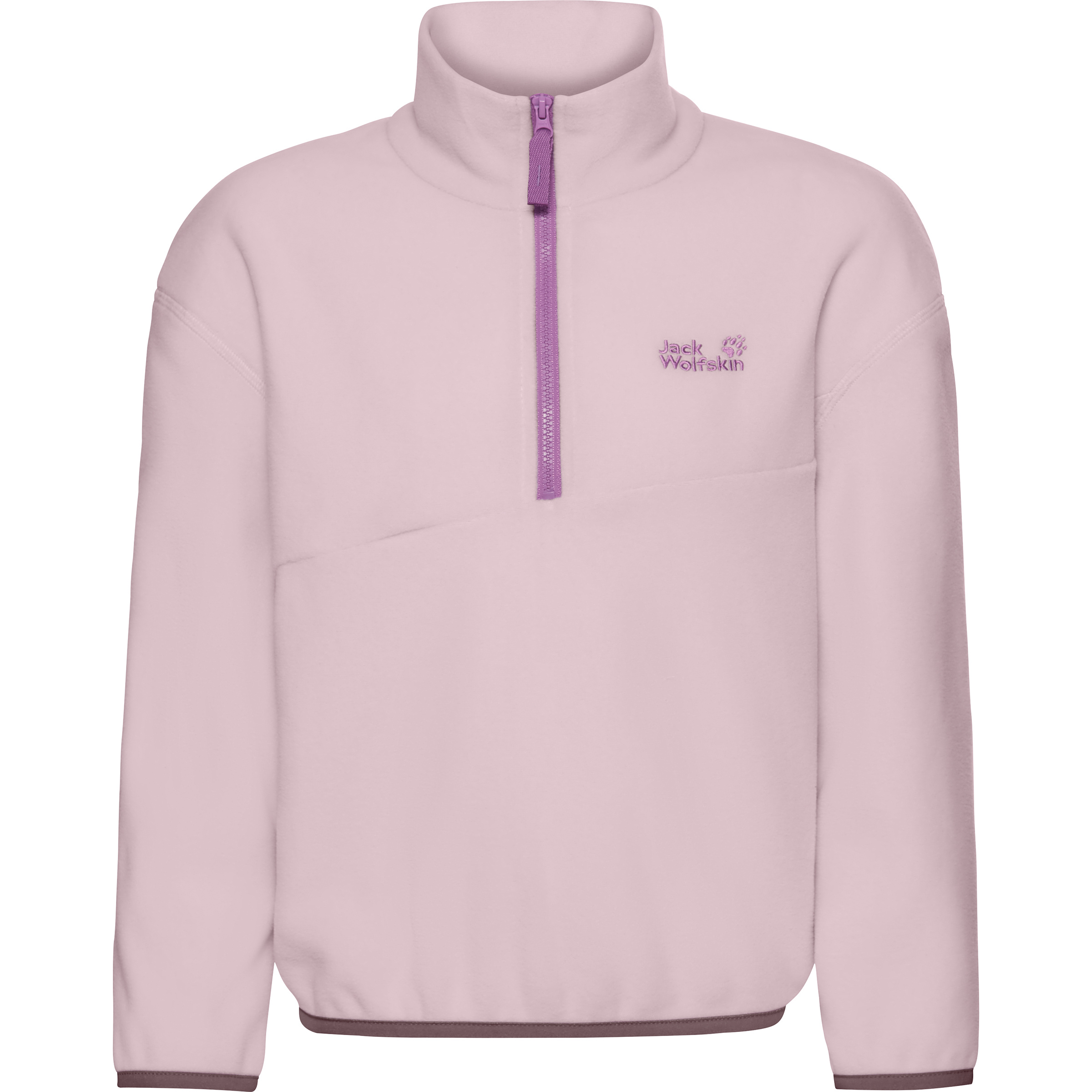 Jack Wolfskin Taunus 100 Rebel Half Zip Kinder Pullover rosa Größe 128 Lifestyle Schnell trocknend