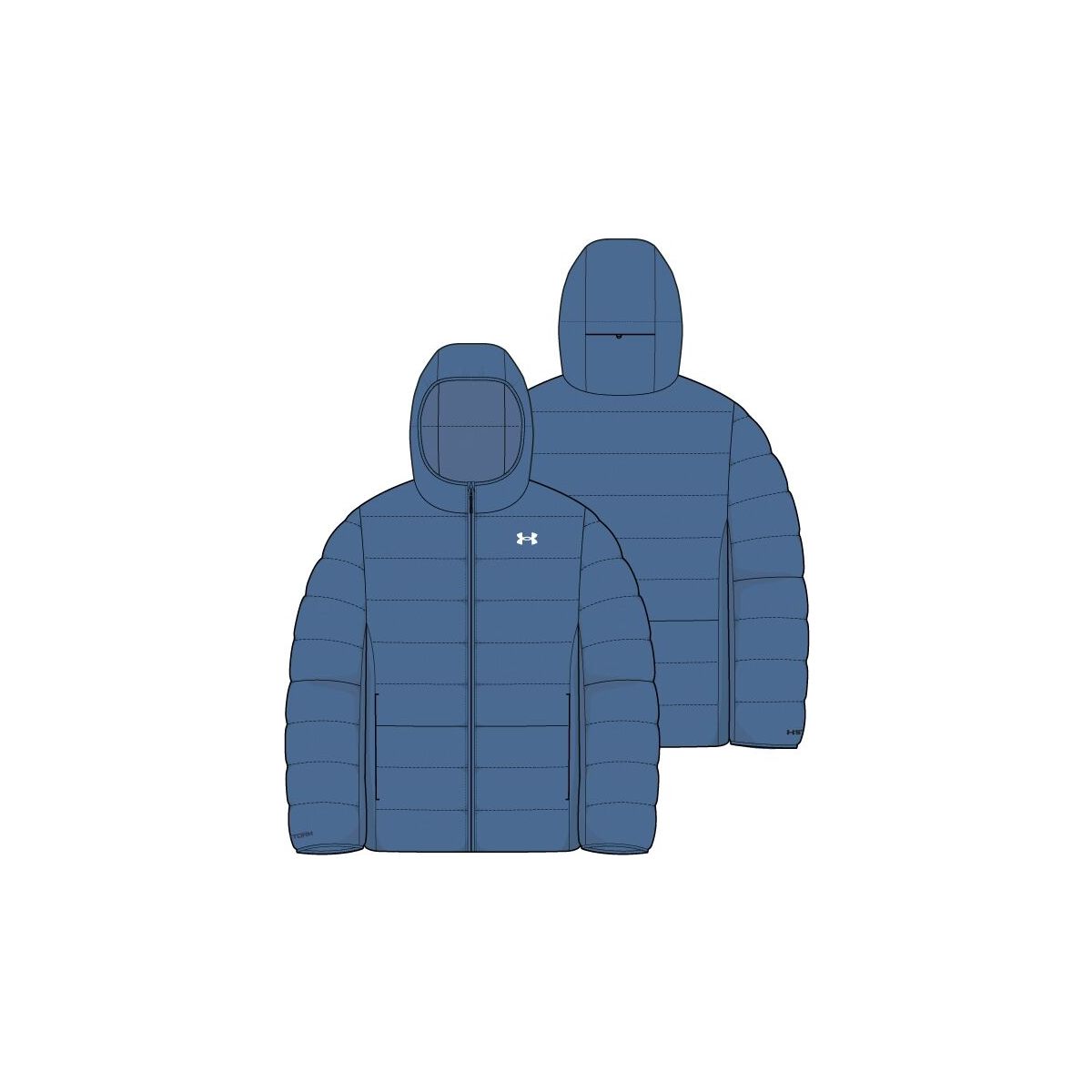 Under Armour Legend Down Hooded Jacket blue white (430) L 1385837-430-LG