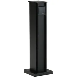 Albert Steckdosensäule, 2 Schuko-Steckdosen, schwarz, IP44