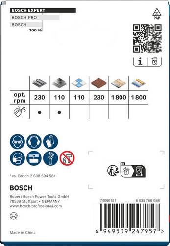 Lochsäge Hartmetall EXPERT Multi Material 2608901897 Ausführung Multi Material EXPERT Ø 76 mm Ø 3 Zoll Höhe 60 mm Drehz