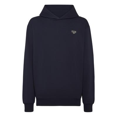 Sweatshirt PHILIPP PLEIN "Iconic Plein", Herren, Gr. XXL, blau (14, dunkelblau), Obermaterial: 100% Baumwolle, Sweatshirts Sweatshirt