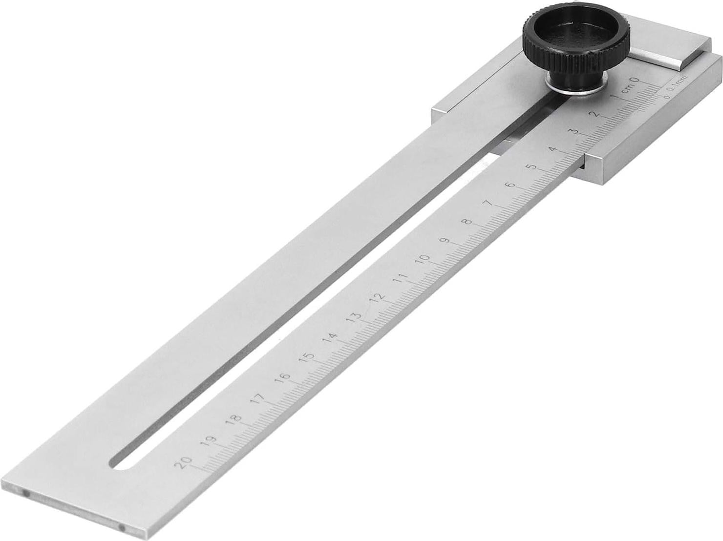 Gatlinial T-vorm Precisie meetinstrument 0-20 zilver van roestvrij staal