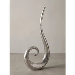 Bodenvase Aluminium Silber 48x10x100 cm - BAVENO   Kadima Design