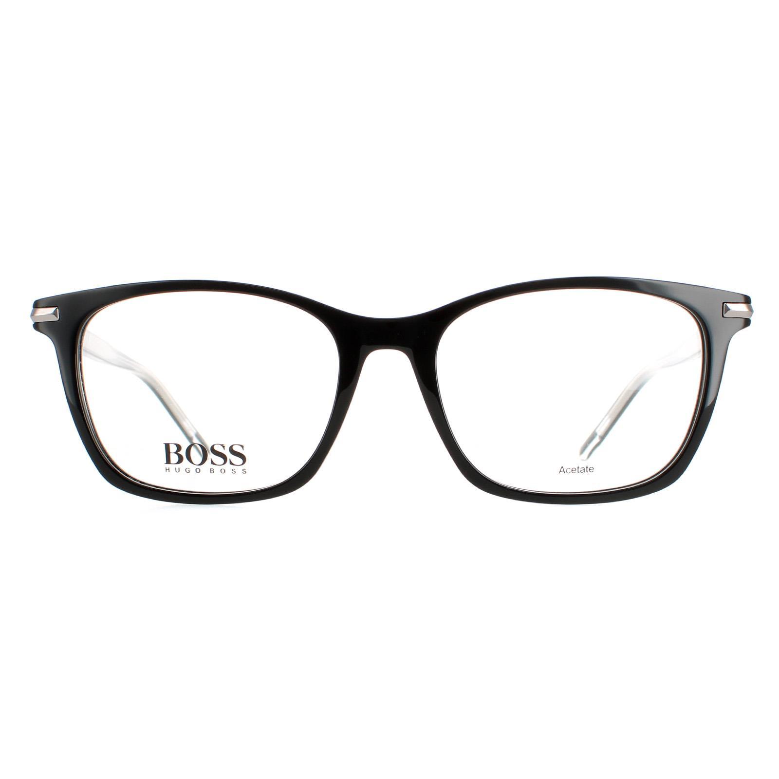 Hugo Boss Square Unisex-Brille schwarz
