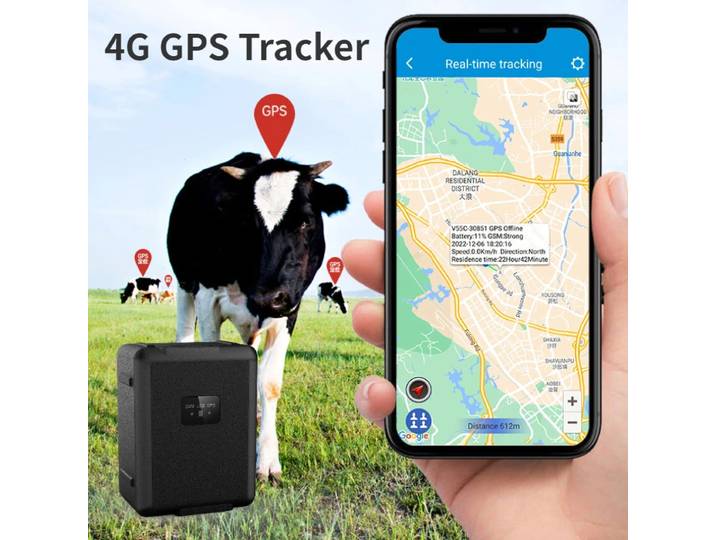 RF-V55 4G GPS Tracker réseaux sans fil 4G LTE/3G WCDMA/2G GSM SOS alarme mouton vache bétail cheval Tracker longue veille étanche