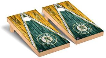 Skip's Garage Oakland Athletics MLB Triangle Cornhole Board Set