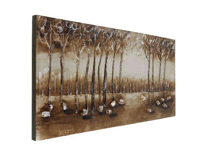 Wandbild handgemalen 30x90 Wood