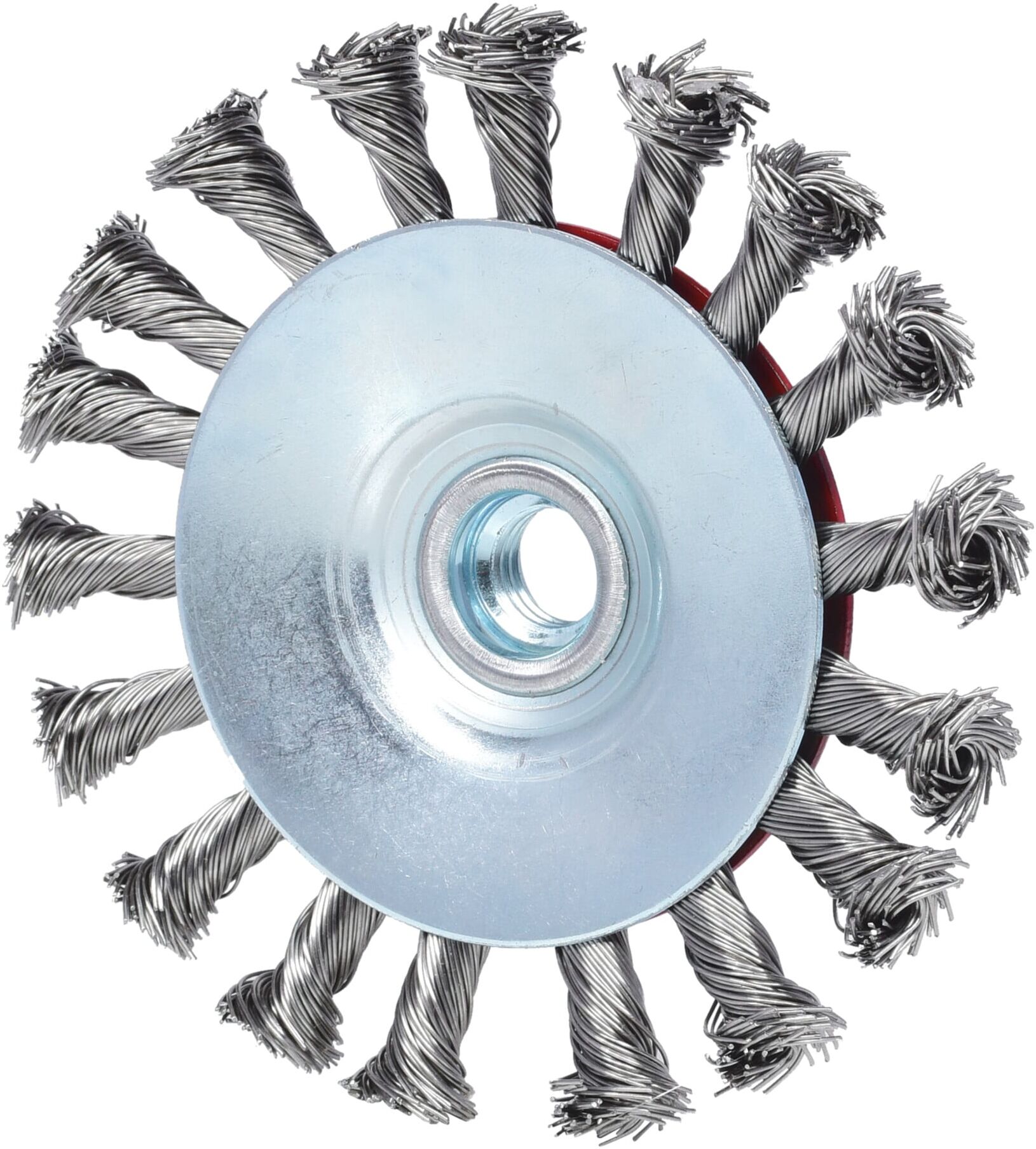 KS Tools Rostfreie Kegelform-Stahldrahtrundbürste, 0,5mm, Ø 115mm (340.0051)