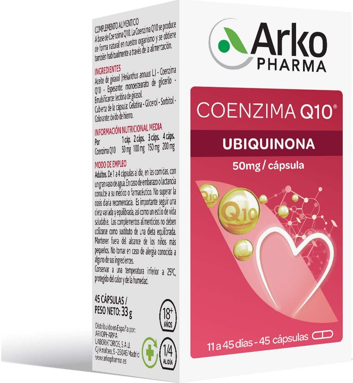 Arkopharma Arkosterol Coenzima Q10 45caps