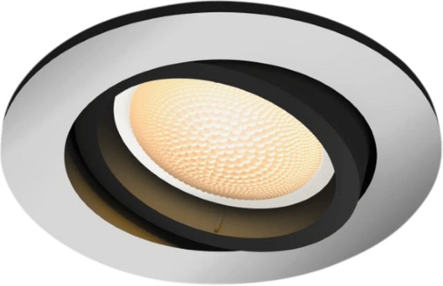 Philips Hue Milliskin White Ambiance LED inbouwspot - rond - Aluminium